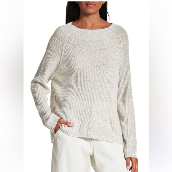 Nili Lotan Sweaters - BOGO! Nili Lotan Textured Wool Silk Pullover Sweater Gray Size Small